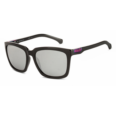 Calvin Klein Black Full Rim Gray lens Sunglasses