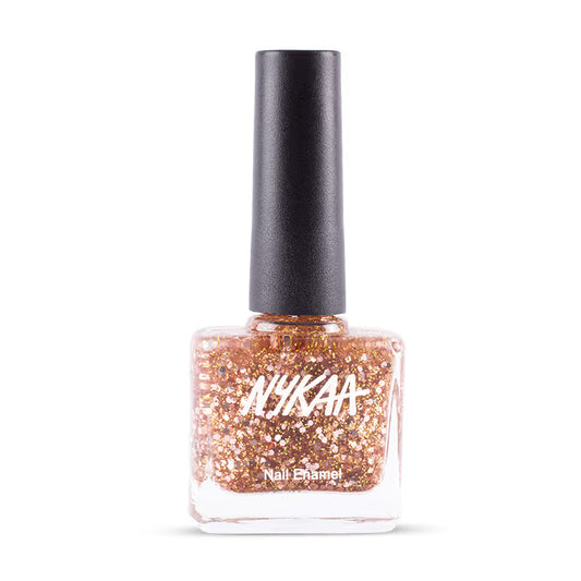 Nykaa Nail Enamel Glitter - Rboujee Rose Gold 225 9 MILLI_LITRE