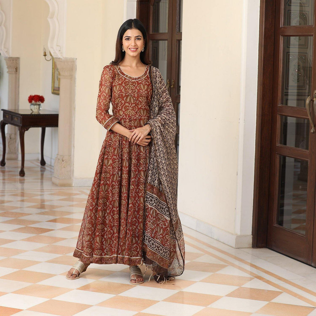 Scarlet Anarkali - Ambraee