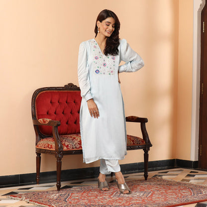 Lapise Beaded Kurta Set