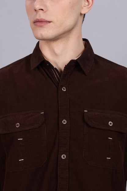 Kuons Avenue Men’s Acorn Corduroy Casual Shirt