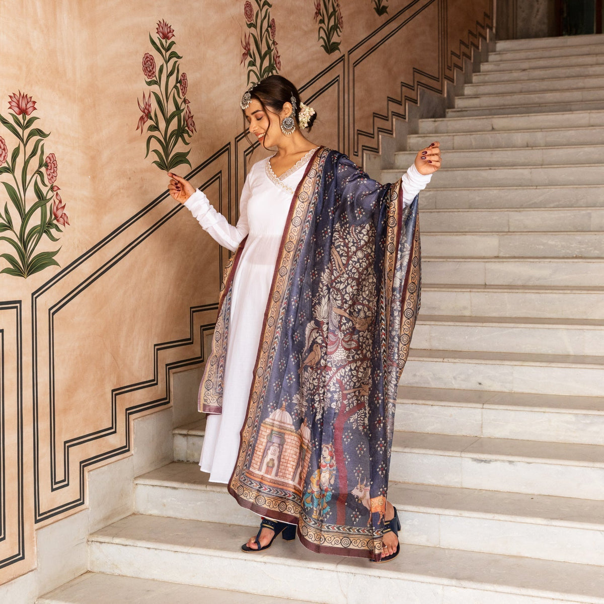 Shvetah Kalamkari Suit