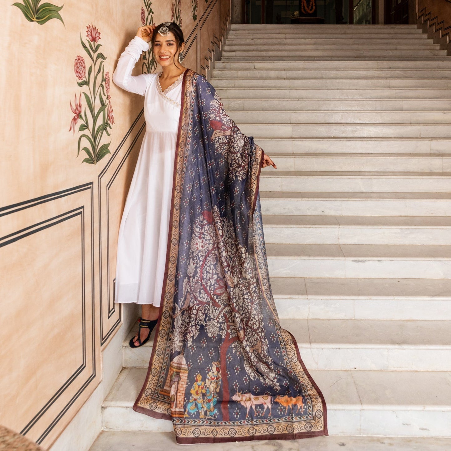 Shvetah Kalamkari Suit