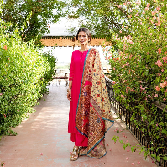 Rani Kalamkari Suit