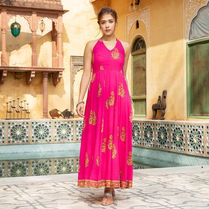 RANI PAISLEY BLOCK PRINT DRESS