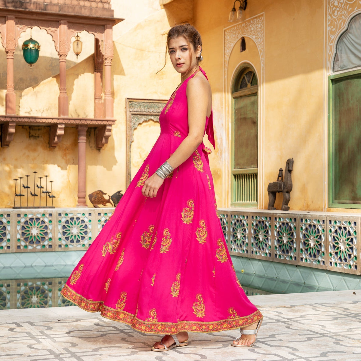 RANI PAISLEY BLOCK PRINT DRESS
