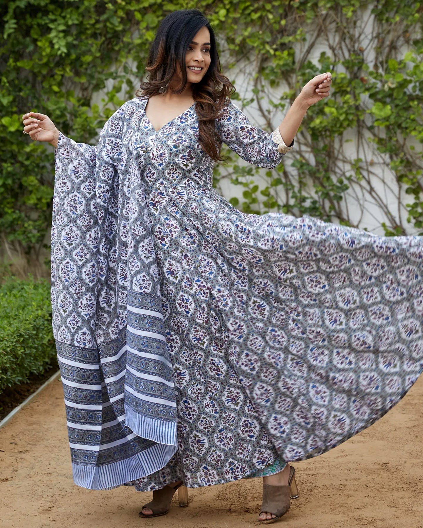 Grey Kanchali Suit Set