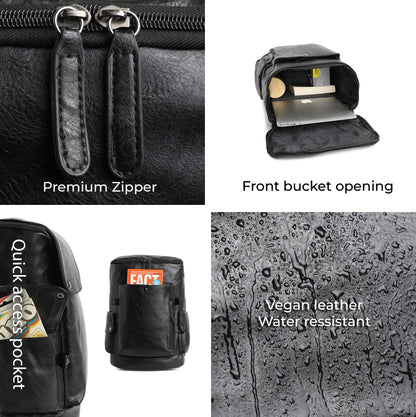 The Wanderer's Odessey Backpack - Obsidian Black