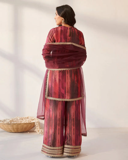 Magenta Gota Work Suit Set