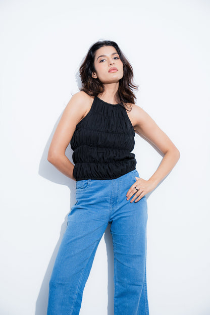 Ruched Halter Top