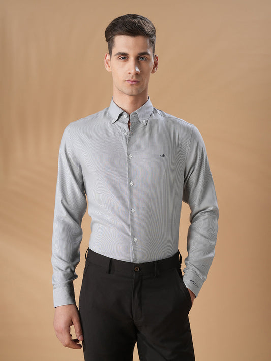 Grey Regular Fit Formal Other Shirt for men (CELIE)
