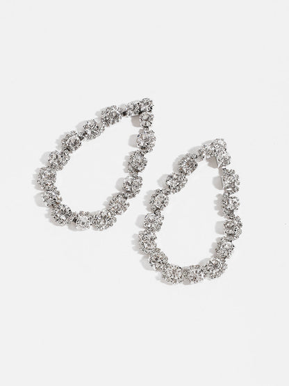 Sparkling Raindrop Drop Earrings