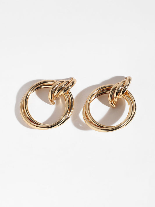 Sleek Symphony Drop Earrings