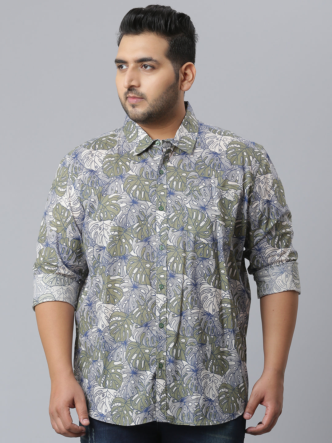 Stylish Floral Design Casual Shirt