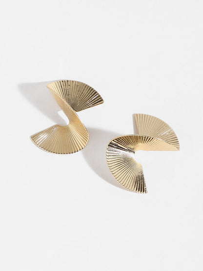 Spiraled Gold Studs