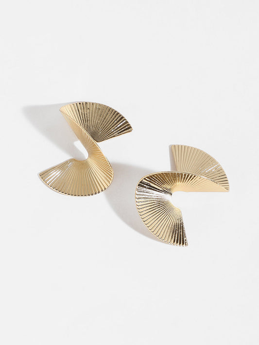 Spiraled Gold Studs
