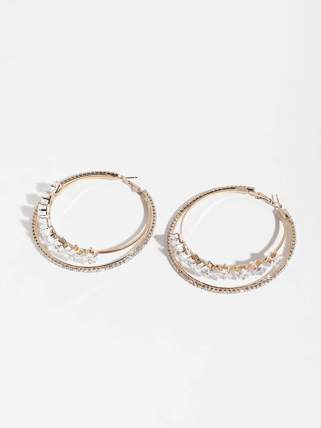 Tiered Treasures Hoop Earrings