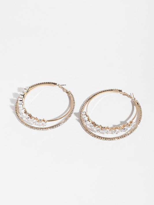 Tiered Treasures Hoop Earrings