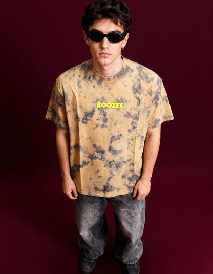 Rust Orange Smoke Oversized T-Shirt