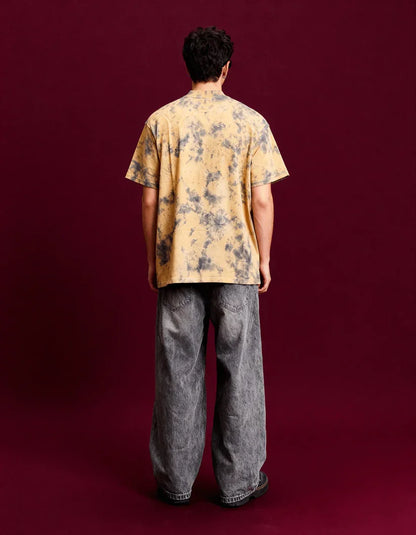 Rust Orange Smoke Oversized T-Shirt