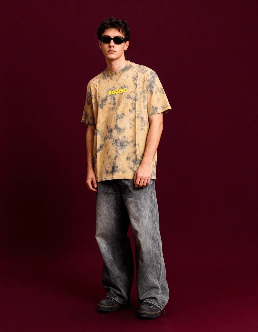 Rust Orange Smoke Oversized T-Shirt