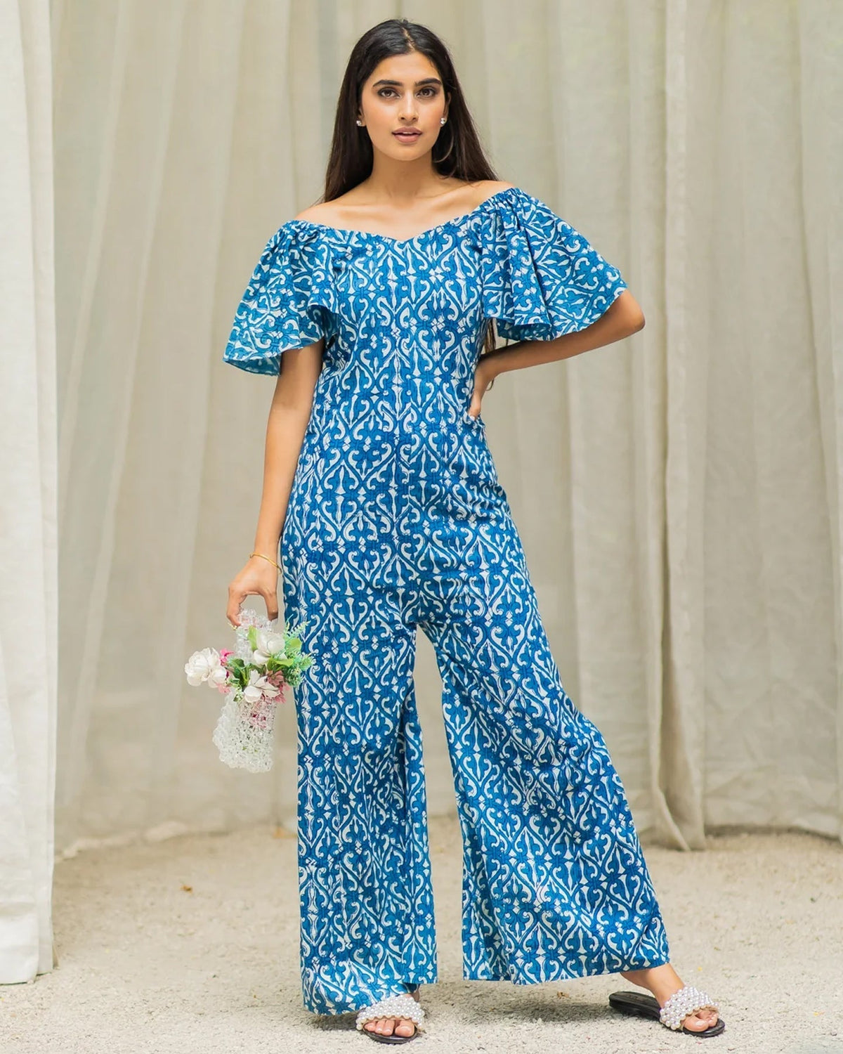 Indigo Mughal Kali Jumpsuit