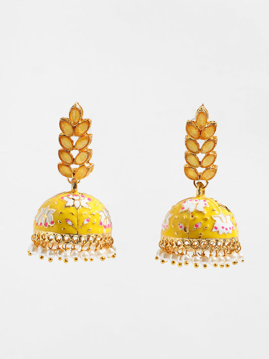 Meenakari Jhumkas