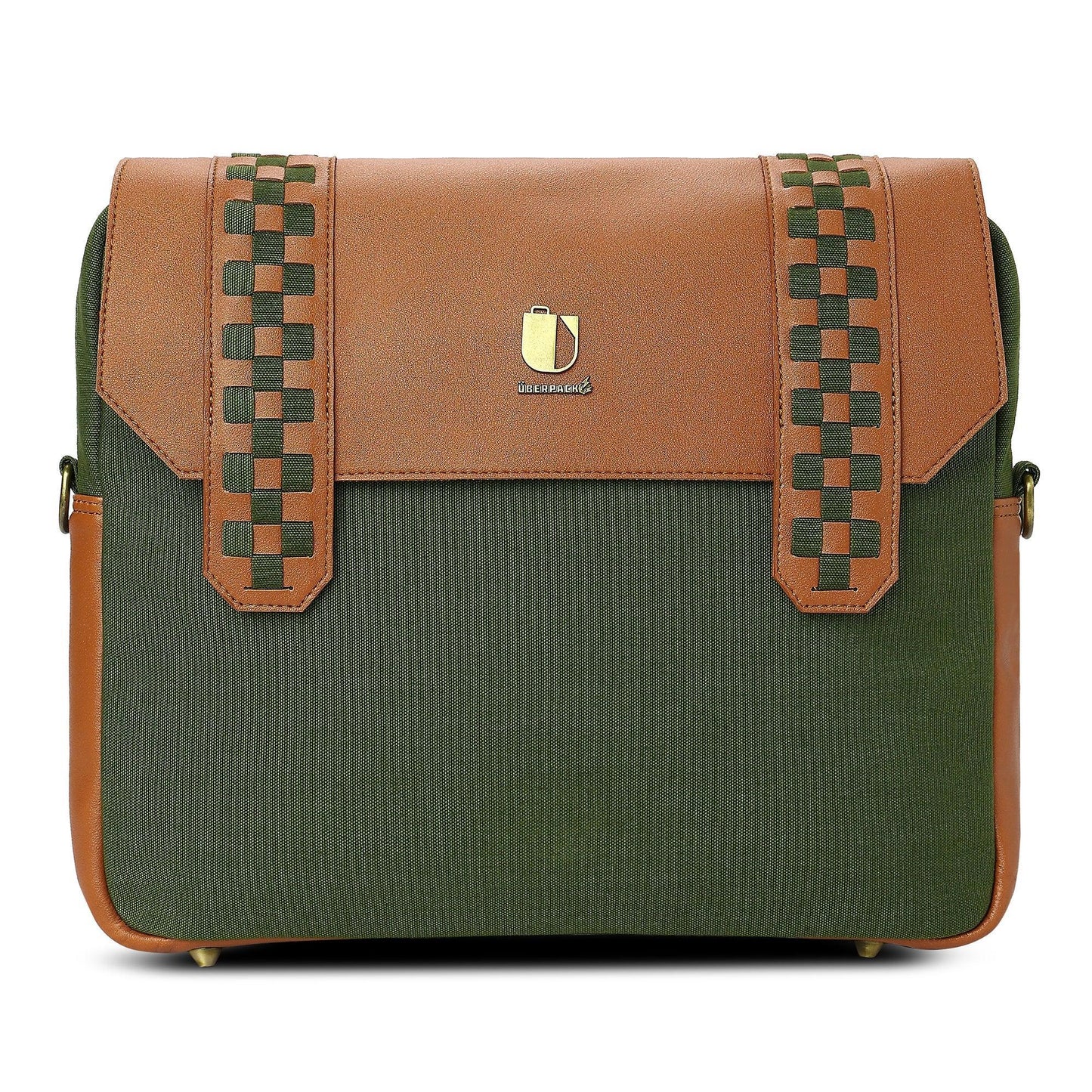 Soul Weave - Olive Green Meadow | Laptop Bag / Messenger Bag