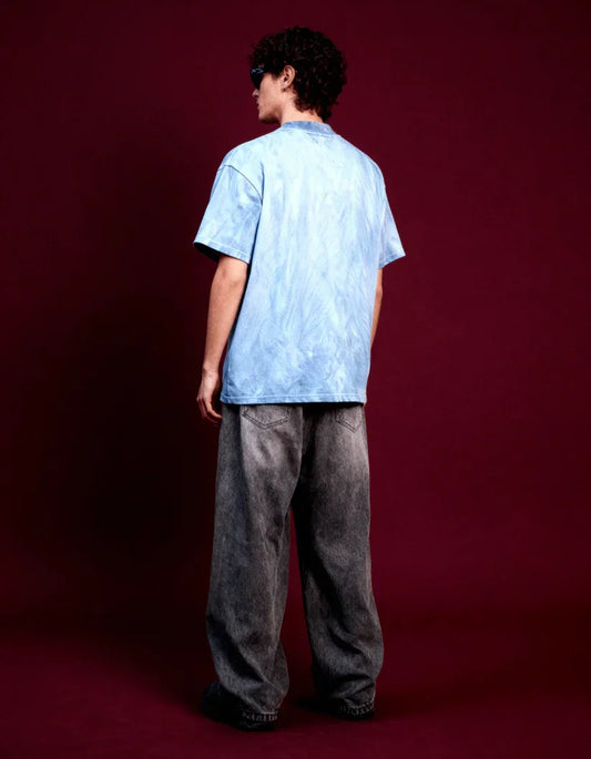 Unisex Blue Ice Dyed T-Shirt