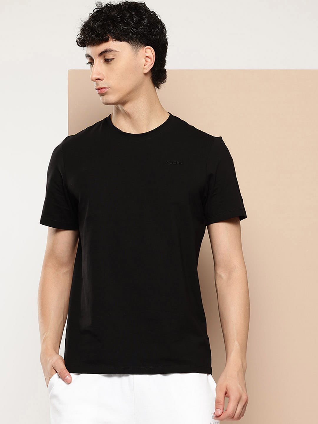 Cotton Flex Tee Shadow Black