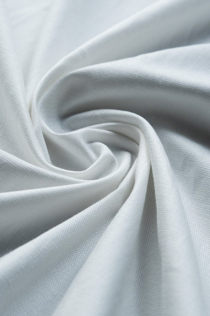 White Regular Fit Solid Formal Cotton Shirt for Men (LUWI)