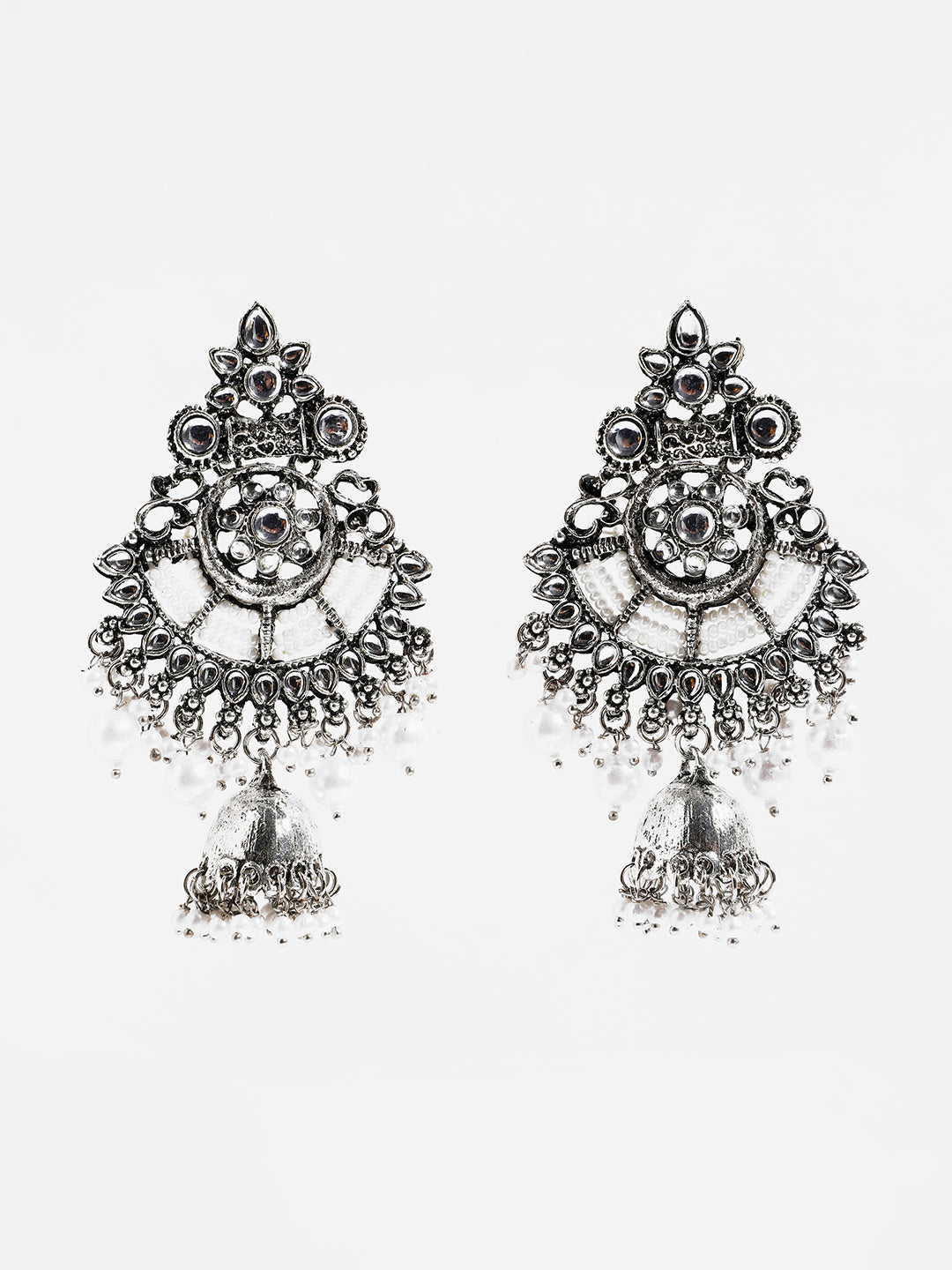 Oxidized Paachi Kundan Pearls