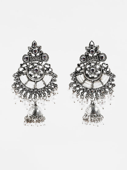 Oxidized Paachi Kundan Pearls