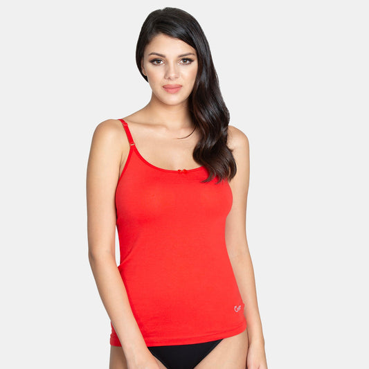 Envie Regular Fit Round Neck Short Length Basic Camisole