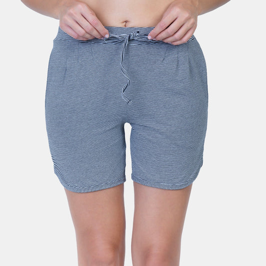 Envie Regular Fit Thigh Length Knitted Shorts