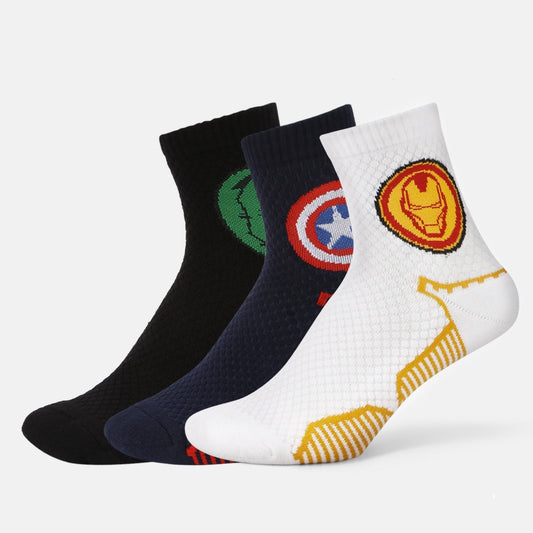 Men’s Marvel Themed Sporty High Ankle Socks SocksXpress