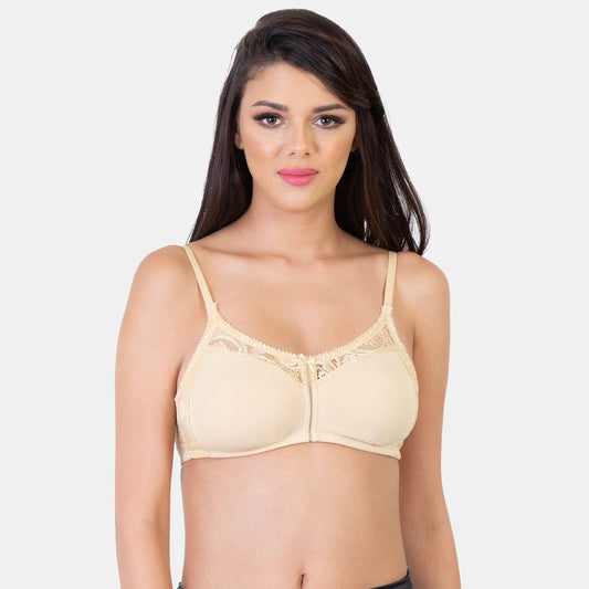 Envie Non-Padded Non-Wired Full Coverage Minimiser Lace Bra