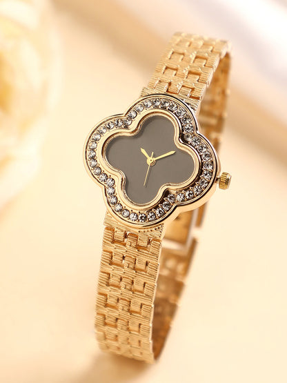 Embellished Clove Watch - Gold