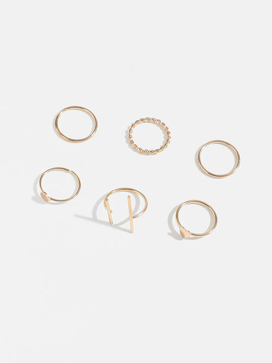 Pack of 6 Sleek RIngs