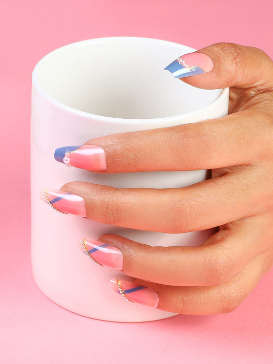 The Oceanea Press-On Nails - Teal Green