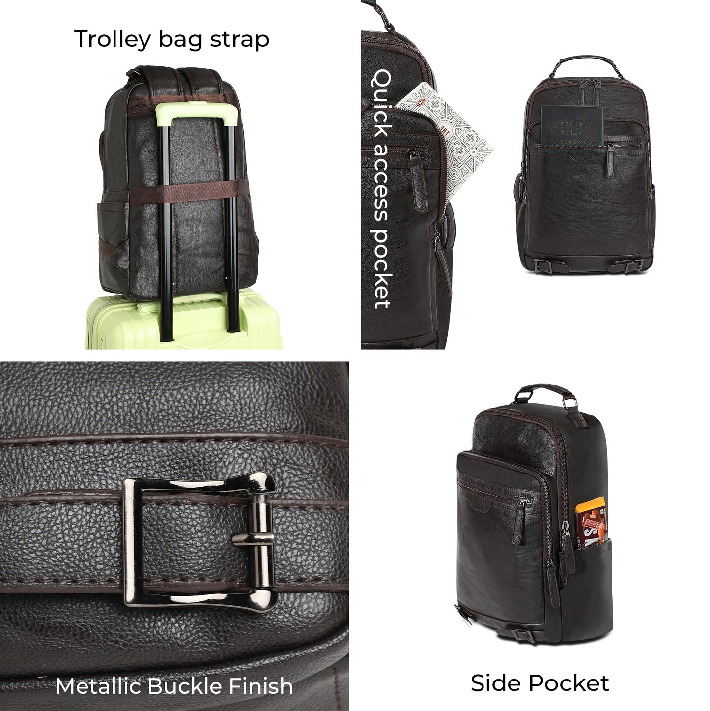 The Wanderer's Odessey Backpack - Cocoa Brown