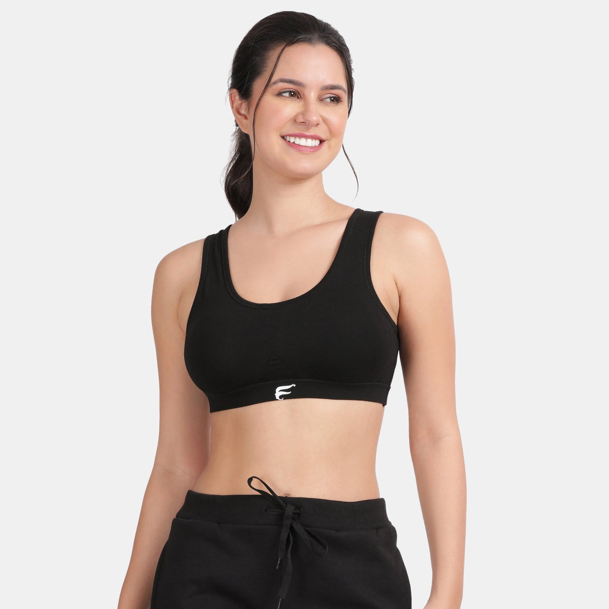 Envie Padded Non-Wired 3/4th Coverage Racerback Sports Bra