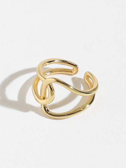 Golden Maze Ring