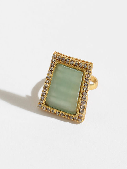 Green Stone Ring