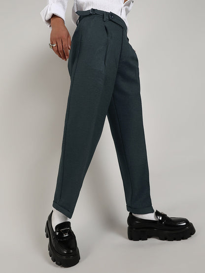 Tailored Linen-Blend Trousers