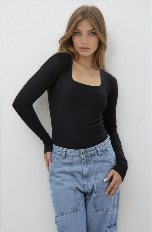 MWB Square Neck Full Sleeves Top