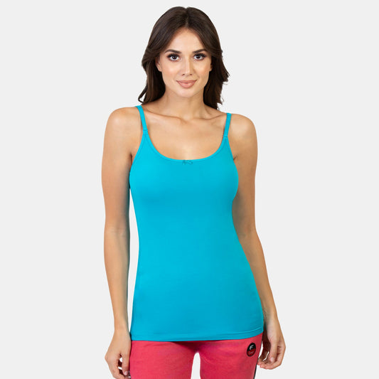 Envie Regular Fit Scoop Neck Hip Length Basic Camisole