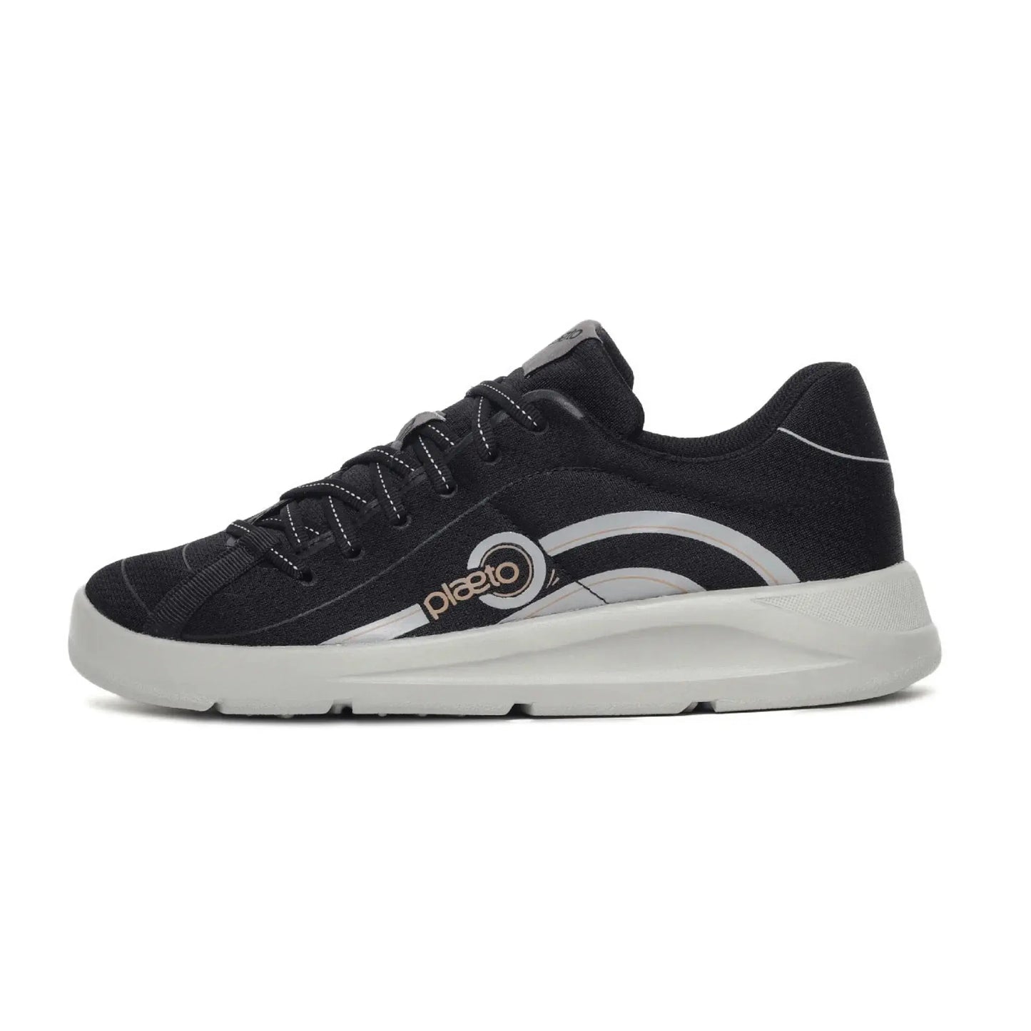 Men's Black Go Trainer Shoes Plaeto
