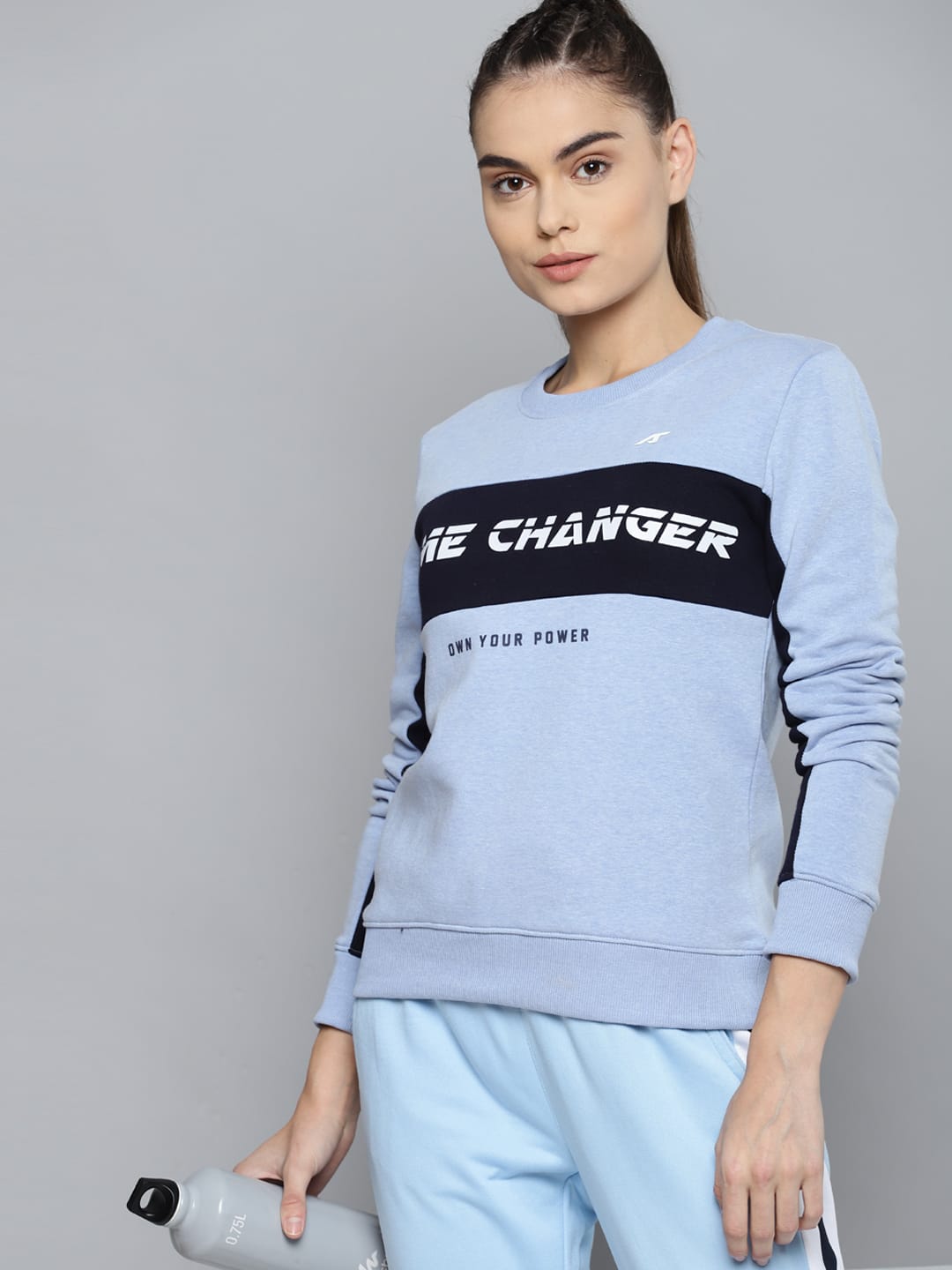 Alcis Women Printed Blue Sweatshirts