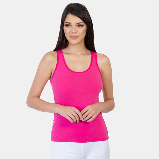 Envie U-Neck Short Length Racerback Tank Top